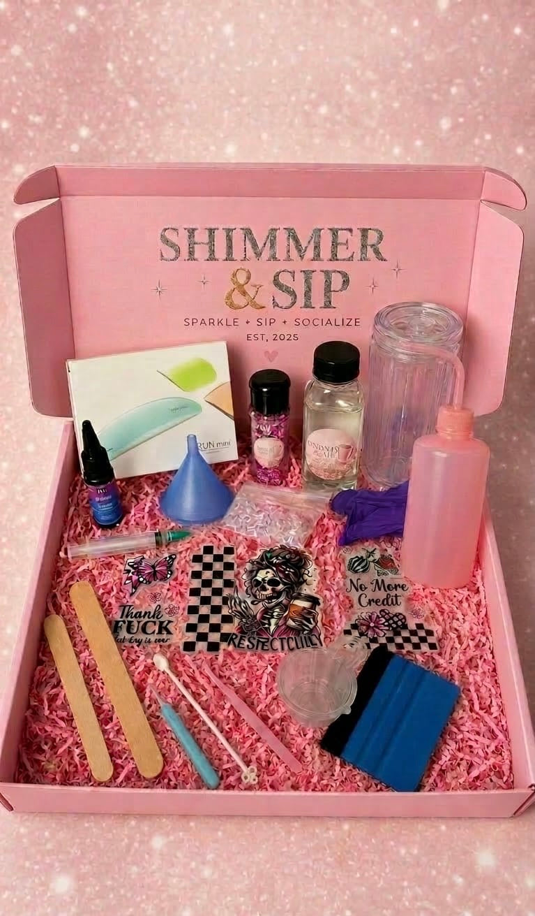 DIY 16oz SnowGlobe Kit - Make Your Own At Home🥤✨