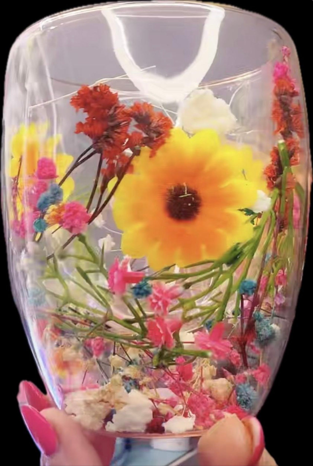 🌺💐Dried Flower Snowglobe Mug💐🌺