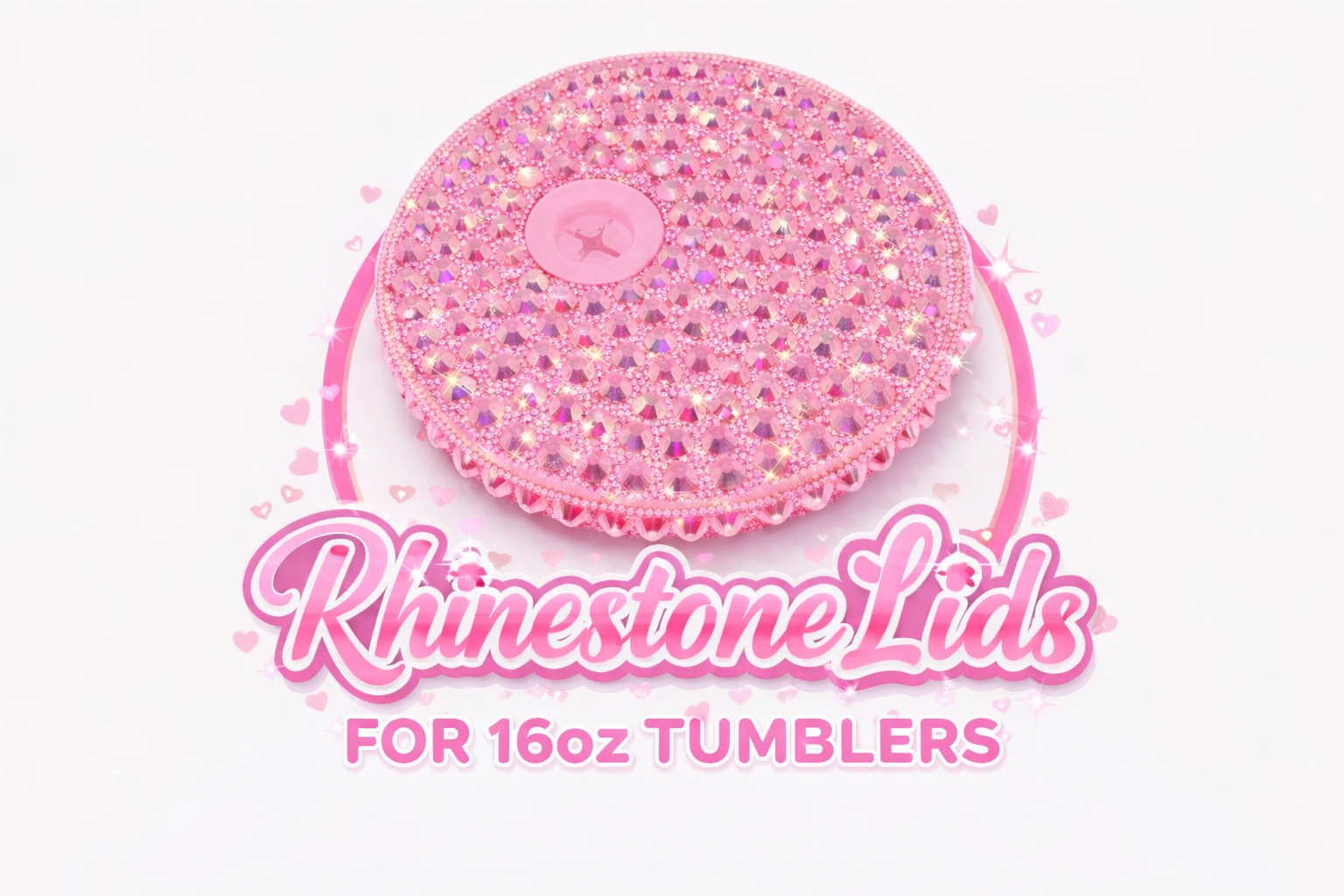 ✨Rhinestone Lids For 16oz Snowglobes✨