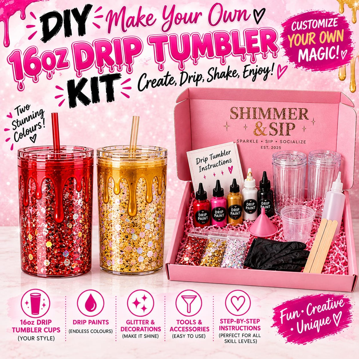 DIY Make Your Own 16oz Drip Tumbler At Home