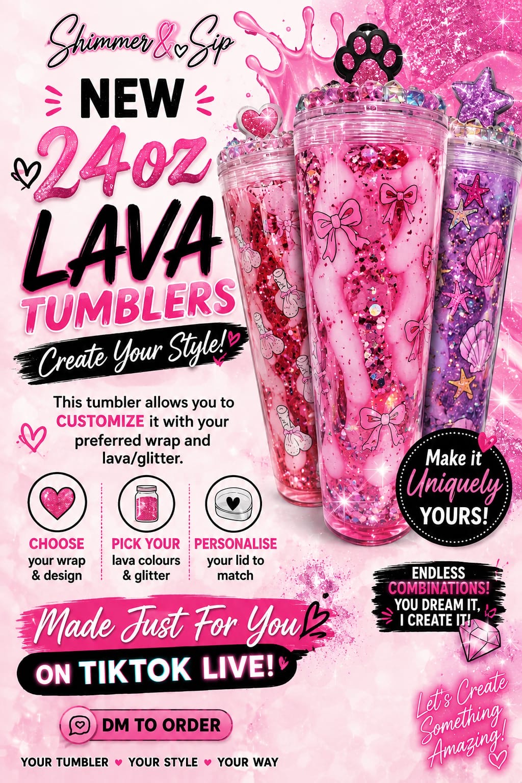 24oz Lava Tumbler✨